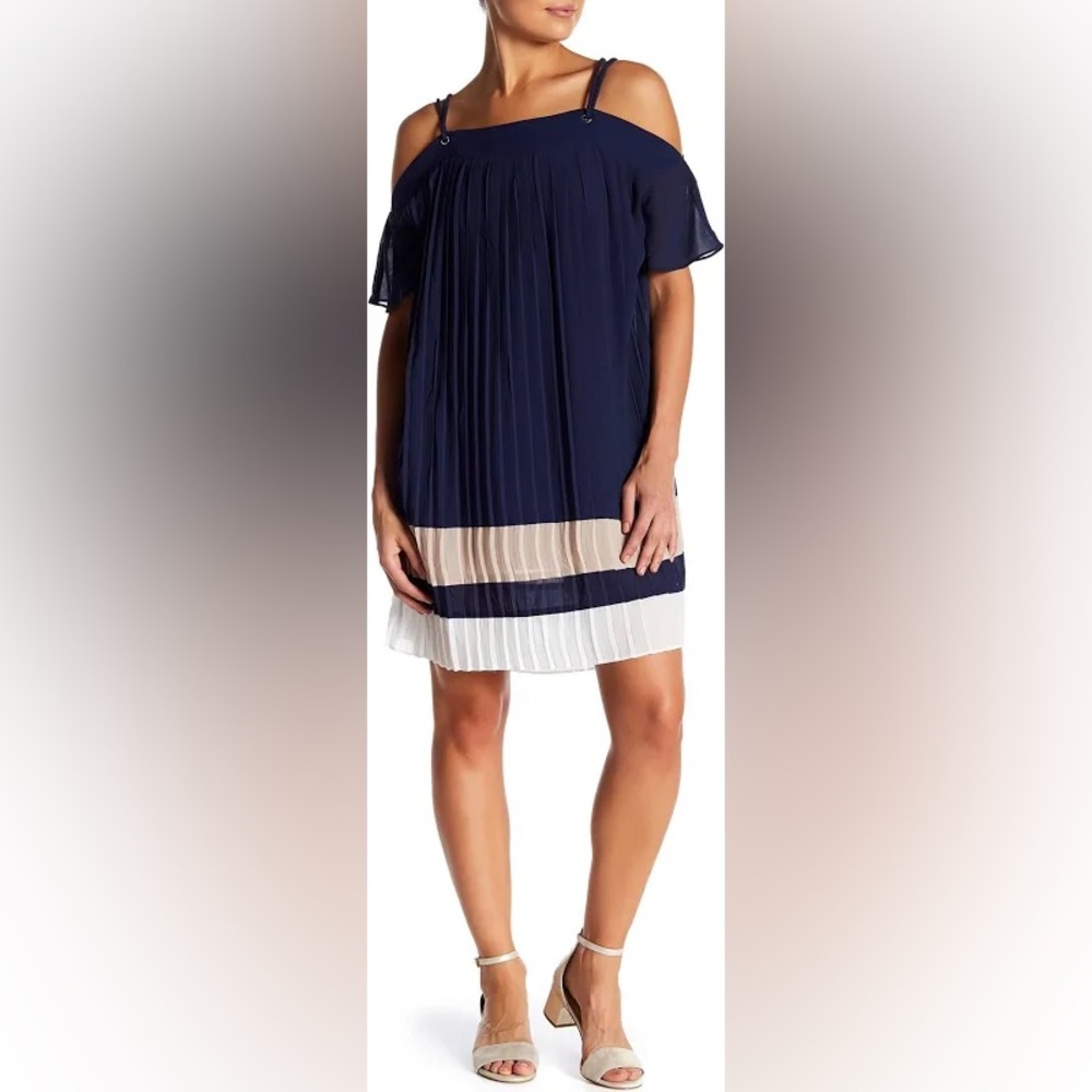 Endless Rose - Navy Pleated Dress - size S